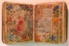 CATHOLIC LITURGY HORAE B.M.V.  Near-miniature illuminated liturgical manuscript in Latin on vellum. Circa 1500. Lacks 2 leaves.